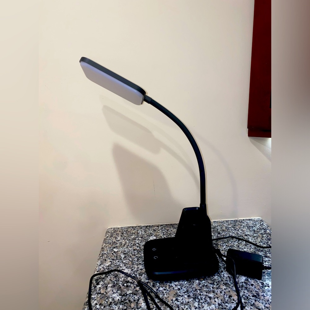 Desk Lamp with Wireless Charger, LED Desk Lamps for Home office, small desk